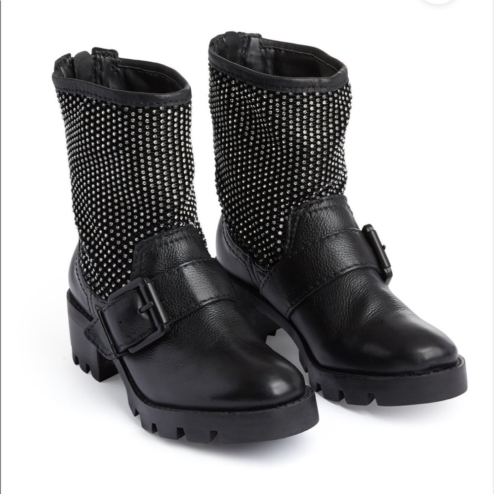 Schutz Galena Crystal Moto Boot